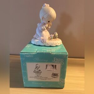 Precious Moments 3rd Birthday with box excellent condition displayed in curio